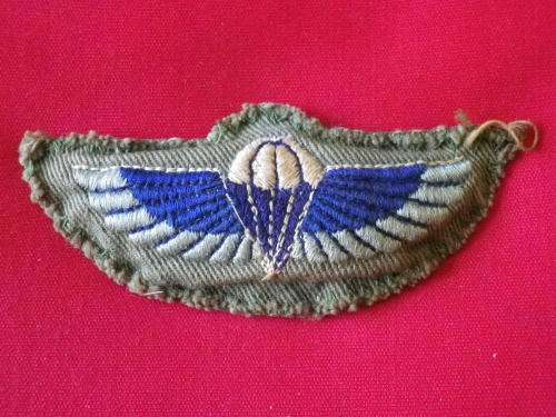 RHODESIAN SAS EMBROIDERED PADDED WINGS FOR COMBAT DRESS   (5017)