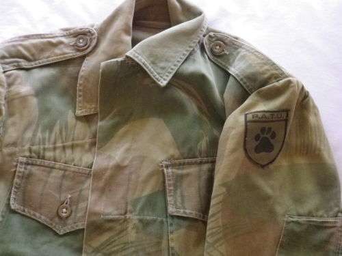 RHODESIA - BSAP PATU BUSH JACKET - LATER DYED FOR SUBDUED EFFECT -   SEE INFO BELOW  (5273)