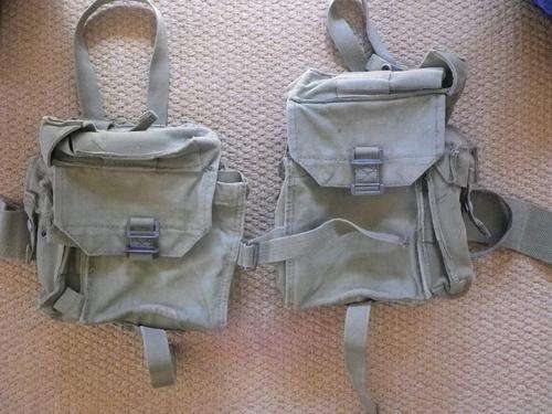 SOUTH AFRICA - SADF SPLIT WEB BELT WITH KIDNEY POUCHES AND ASSOCIATED MAG POUCHES