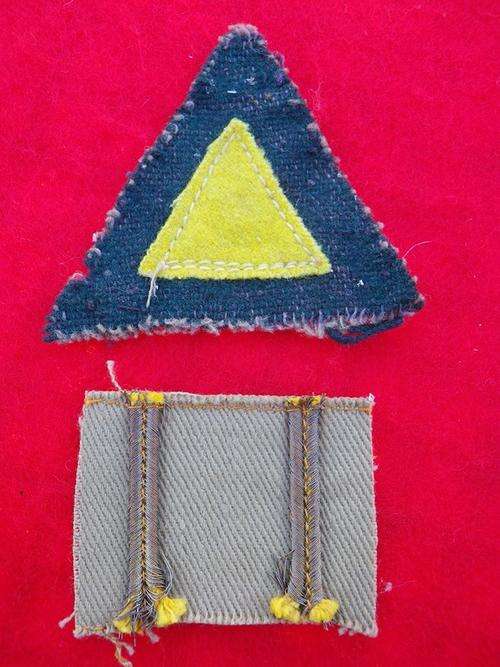 SOUTH AFRICA ARMY - 6TH SA ARMOURED DIVSION PATCH + UNKNOWN PATCH