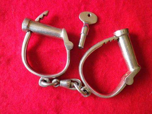 SOUTH AFRICA- SET SOUTH AFRICAN POLICE HANDCUFFS FROM CIRCA 1950'S