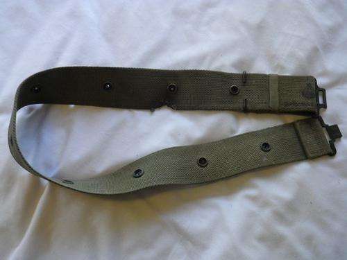 SOUTH AFRICA BORDER WAR PERIOD CANVAS BELT -  HAS DAMAGE AS SEEN - INSCRIBED