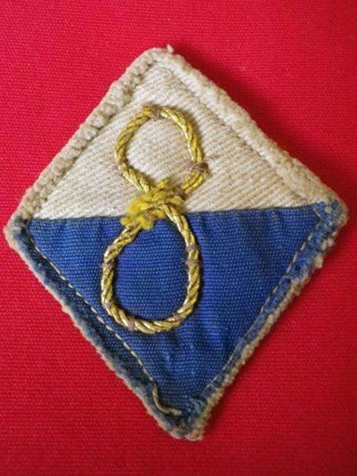 SA ENGINEER CORPS. SURVEY COY. ?  HELMET FLASH WW2
