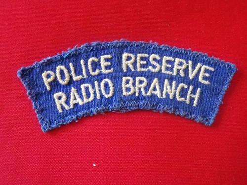 RHODESIA BSAP - RESERVE RADIO BRANCH CLOTH SHOULDER TITLE