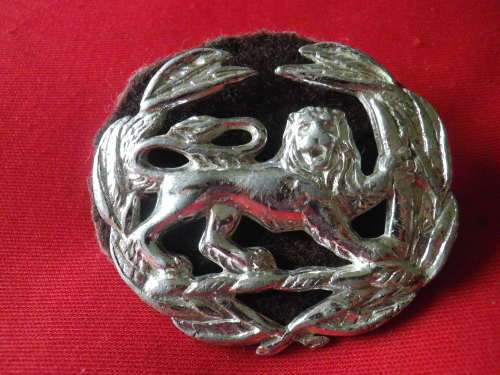 RHODESIAN ARMY - WO2 SILVER ANODISED WRIST BADGE WITH SELOUS SCOUT FELT BACKING  (50)