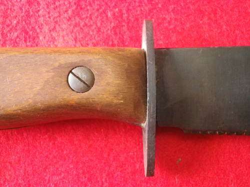 BRITISH RAF WW2 PILOTS SURVIVAL KNIFE - 27C / 2360 MOD MADE J NOWILL- SEE BELOW  (1008)
