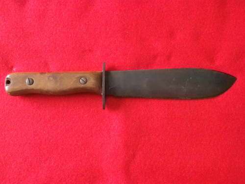 BRITISH RAF WW2 PILOTS SURVIVAL KNIFE - 27C / 2360 MOD MADE J NOWILL- SEE BELOW  (1008)