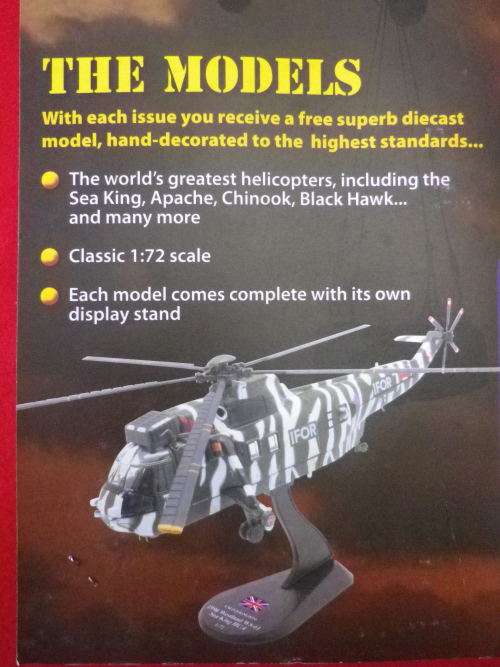 AMER COM COLL. - HELICOPTER MAG.ISSUE  #21 + BELL SIOUX    DIE CAST MODEL 1:72  - AS NEW / UNOPENED