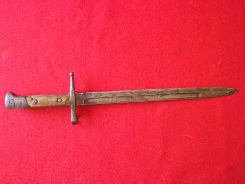 ITALIAN - P1891 WW1/2 CARCANO RIFLE BAYONET - MADE TERNI - CONDITION ISSUES (6072)