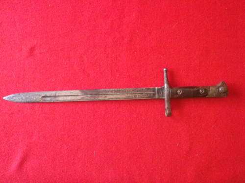 ITALIAN - P1891 WW1/2 CARCANO RIFLE BAYONET - MADE TERNI - CONDITION ISSUES (6072)