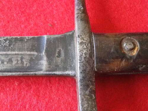ITALIAN - P1891 WW1/2 CARCANO RIFLE BAYONET - MADE TERNI - CONDITION ISSUES (6072)