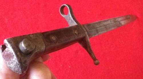 ITALIAN - P1891 WW1/2 CARCANO RIFLE BAYONET - MADE TERNI - CONDITION ISSUES (6072)