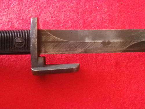 SA / RHODESIA M1 FAL TYPE A BAYONET + METAL SCABBARD - MADE BY FN - SA "UM" STAMP + No. - RARE(6075)