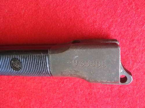 SA / RHODESIA M1 FAL TYPE A BAYONET + METAL SCABBARD - MADE BY FN - SA "UM" STAMP + No. - RARE(6075)