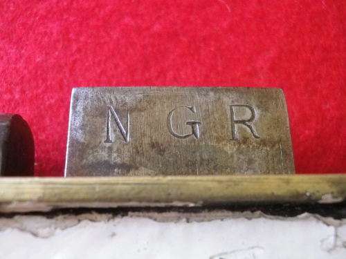 NATAL GOVT. RAILWAYS ,STAMPED - VICTORIAN RIM LOCK (DRAW BACK) WORKING BUT KEYS NOT ORIGINAL  (6197)
