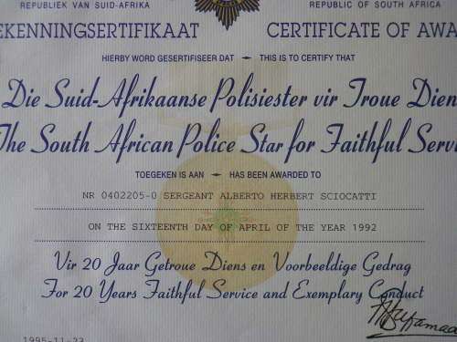 SAP / SWAPOL - GOOD BORDER WAR MEDAL GROUP AS NAMED (DECEASED) - SEE MORE INFO BELOW      (6279)