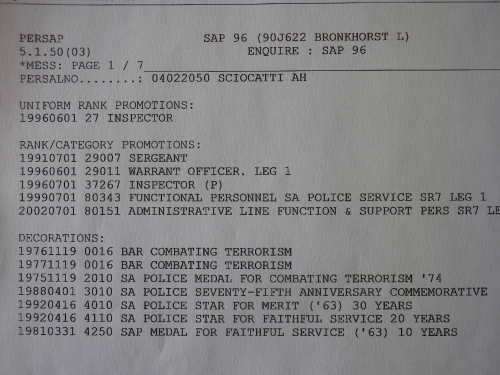 SAP / SWAPOL - GOOD BORDER WAR MEDAL GROUP AS NAMED (DECEASED) - SEE MORE INFO BELOW      (6279)