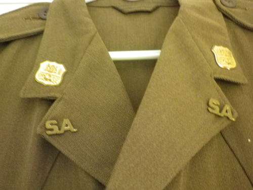 SADF - DLI BUNNY JACKET FOR S/SERGEANT - ALL INSIGNIA INC. LANYARD + WHISTLE  (4226)