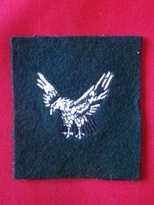 RHODESIAN AFRICAN RIFLES - TRACKERS EMBROIDERED ARM PATCH - SEE MORE BELOW - SCARCE      (6355)