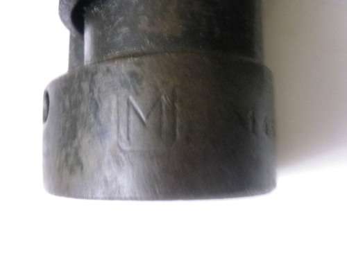 SOUTH AFRICA / RHODESIA - R1 / FN  BAYONET IN PLASTIC SCABBARD (MADE BELGIUM) + FROG      (4285)