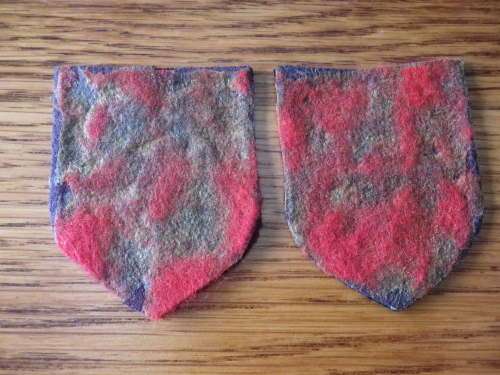 RHODESIAN ARMY  - FACING PAIR EMBROIDERED SHOULDER PATCHES    (3644)