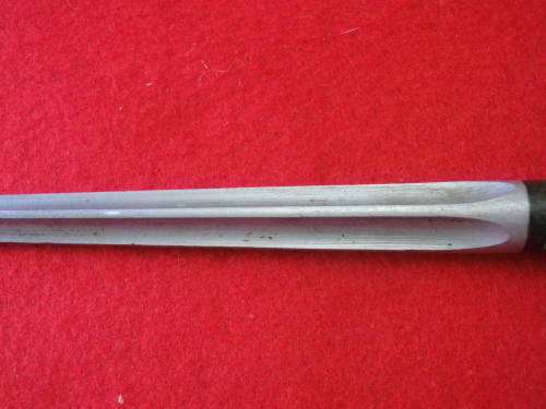 RHODESIAN BUSH WAR PICK UP - AK 47 EARLY PATT. SPIKE / PIG STICKER BAYONET - BLADE 23cm      (4322)