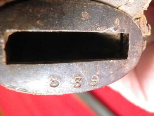 BRITISH LEE METFORD P1888 MK1 TYPE 2 RIFLE BAYONET - STAMPED "ILH" "EFT" ETC SEE BELOW (6576)