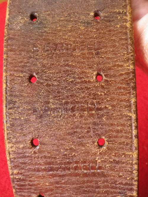 BRITISH LEE METFORD P1897 BOER WAR LEATHER BANDOLIER - MADE BARNSBY 1901 - SEE BELOW  (6574)