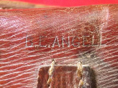 BRITISH LEE METFORD P1897 BOER WAR LEATHER BANDOLIER - MADE BARNSBY 1901 - SEE BELOW  (6574)