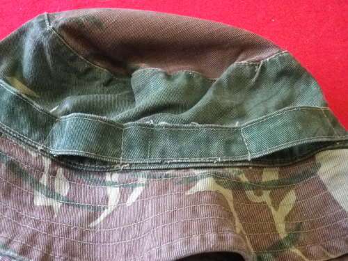 RHODESIA - BSAP ISSUE CAMO BUSH HAT - ALSO USED BY OTHER UNITS- INSCRIBED   RIM 57cm / 22.5" (4330)
