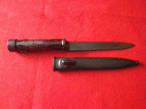 SA / RHODESIA -   R1 / FN BAYONET + PLASTIC SCABBARD, SERIAL NO 149370.   UNION MARK          (4353)