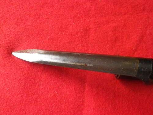 SA / RHODESIA -   R1 / FN BAYONET + PLASTIC SCABBARD, SERIAL NO 149370.   UNION MARK          (4353)