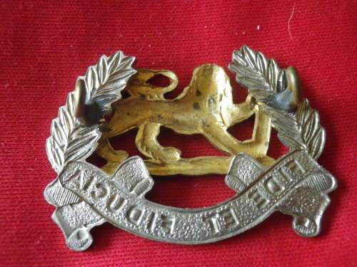RHODESIAN PAY CORPS. BI METAL CAP BADGE   (3756)