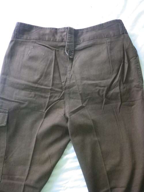RHODESIAN SFA - PFUMO RE VANHU CHOC BROWN COMBAT TROUSERS, AS NEW - SIZE 32 - RARE - SEE BELOW(4519)