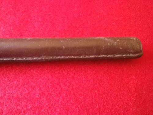 RHODESIA BSAP - LEATHER COVERED PACE STICK    (2363)