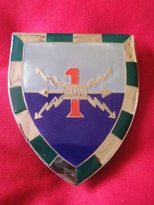 SADF - 1 SIGNAL REGT.  FLASH  - DINNES 4578 VARIATION   -   ALL PINS                 (7226)