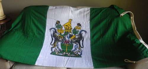 RHODESIAN FLAG - MADE WILLIAM SMITH & GOUROCK   - AS NEW - SIZE 175cm X 95cm     (4557)