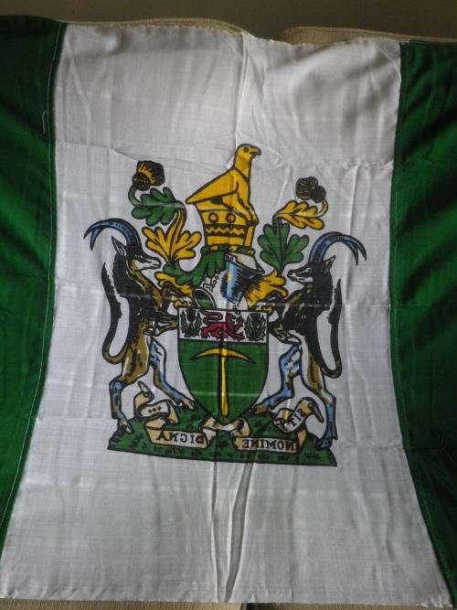 RHODESIAN FLAG - MADE WILLIAM SMITH & GOUROCK   - AS NEW - SIZE 175cm X 95cm     (4557)