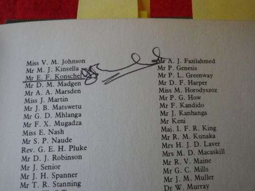 RHODESIA - "CONTACT" BY JOHN LOVETT - HC + DW - PSE SEE MANY SIGNIFICANT SIGNATURES IN PICS (3918)