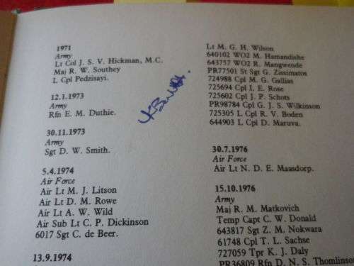 RHODESIA - "CONTACT" BY JOHN LOVETT - HC + DW - PSE SEE MANY SIGNIFICANT SIGNATURES IN PICS (3918)
