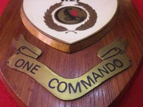 RHODESIA  - RLI 1 COMMANDO PLAQUE IN ORIGINAL BOX     (3905)