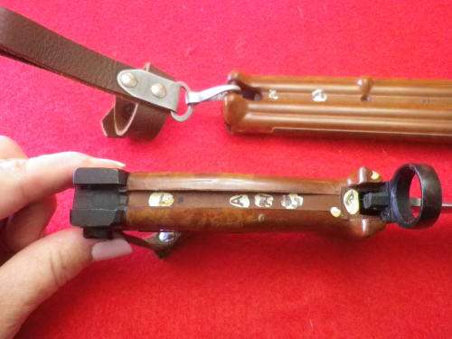 RHODESIAN WAR PICK UP - RUSSIAN  KNIFE BAYONET + SCABBARD - ALL BAKELITE PATT. FOR  AKM (4628)