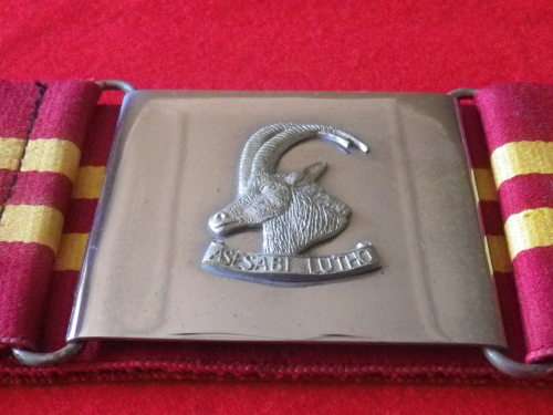 RHODESIAN ARMOURED CAR REGT. -  STABLE BELT - MAX LENGTH 104CM / 41"      (7395)