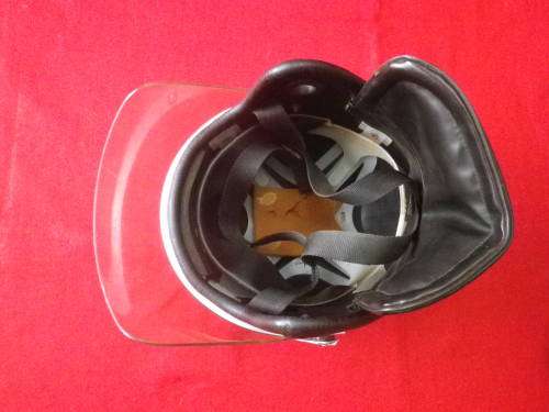 SA ARMY - GREEN RIOT HELMET WITH VISOR - OBSOLETE  relisted due to Time Waster