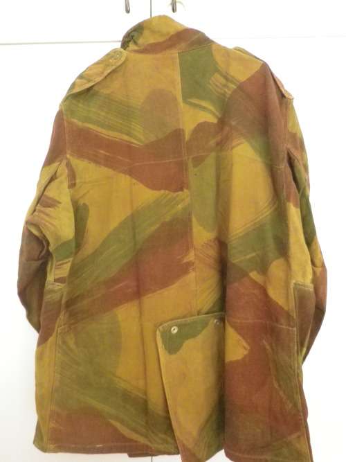 BRITISH ARMY PARA SMOCK - DENISON BRUSHSTROKE CAMMO - 1957 - SIZE 6 - GOOD CONDITION SEE TAG (4720)
