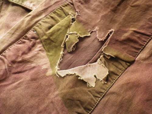BRITISH ARMY WW2 PARA / SAS / COMMANDO CAMMO WINDPROOF SMOCK + TROUSERS - CWS SIZE 7- RARE(4719)