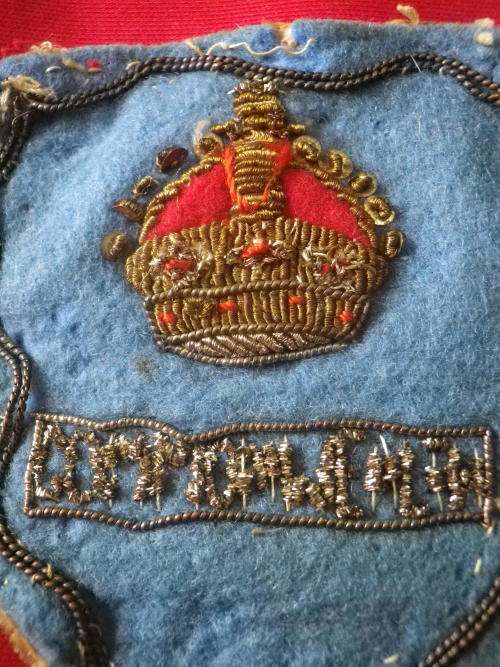 AUSTRALIA - ROYAL AUSTRALIAN REGT. SHOULDER TITLE + 1st COMMONWEALTH DIV. FLASH - KOREAN WAR? (7684)