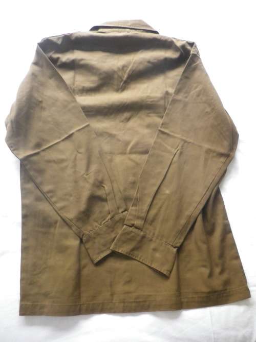 SADF - BROWNS LS SHIRT - SIZE M - PROTEA CLOTHING - NAME + INSIGNIA - SIZES BELOW (2710)