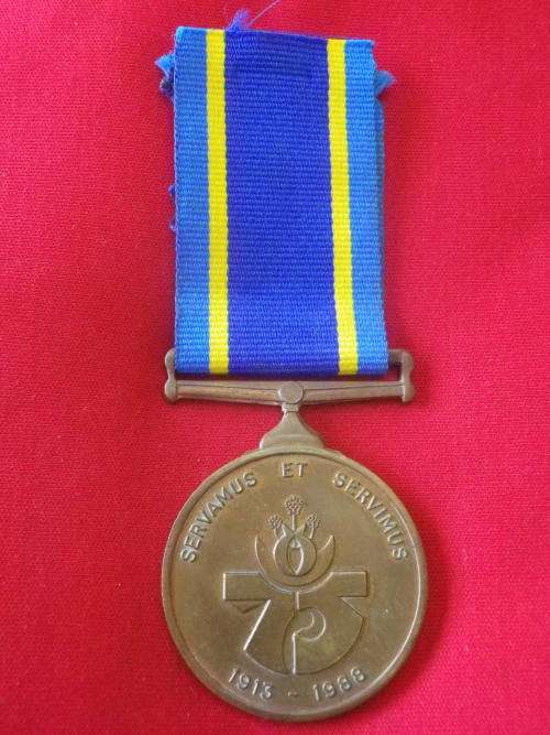 SAP - 75TH ANNIVERSARY FULL SIZED MEDAL - RECIPIENT ENGRAVED   (7806)