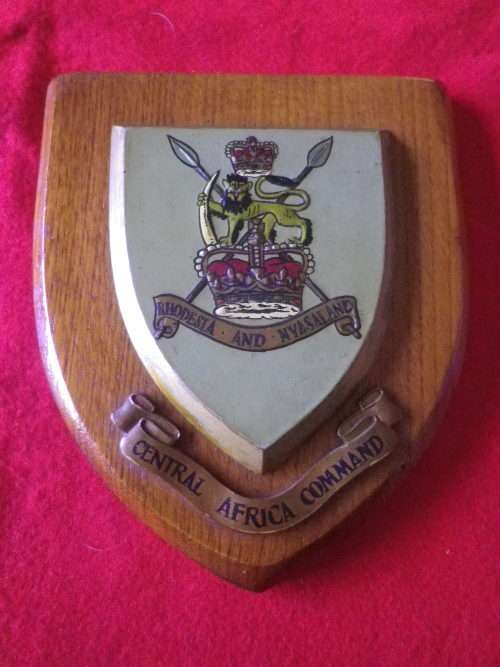 RHODESIA & NYASALAND - CENTRAL AFRICA COMMAND PLAQUE - SCARCE    (1045)